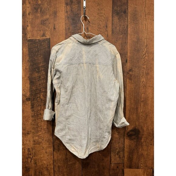 Rag And Bone Women’s Button Up Long Sleeve Shirt Striped Sun Bleach Size XS EUC - Picture 2 of 5